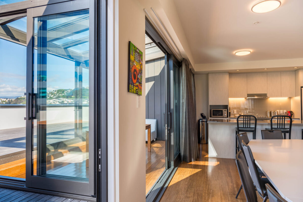 The O'Sullivan Suite for Village Accommodation Group, Wellington NZ.  Photo credit: Stephen A’Court.  COPYRIGHT ©Stephen A’Court