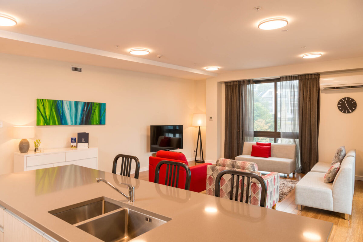 The O'Sullivan Suite for Village Accommodation Group, Wellington NZ. Photo credit: Stephen A’Court. COPYRIGHT ©Stephen A’Court